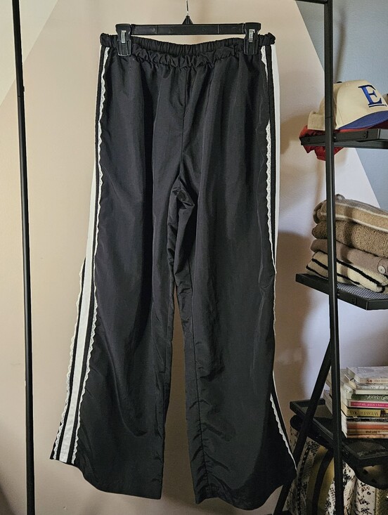 No Boundaries Pants - No Boundaries Track Pants With Lacey Side Stripe